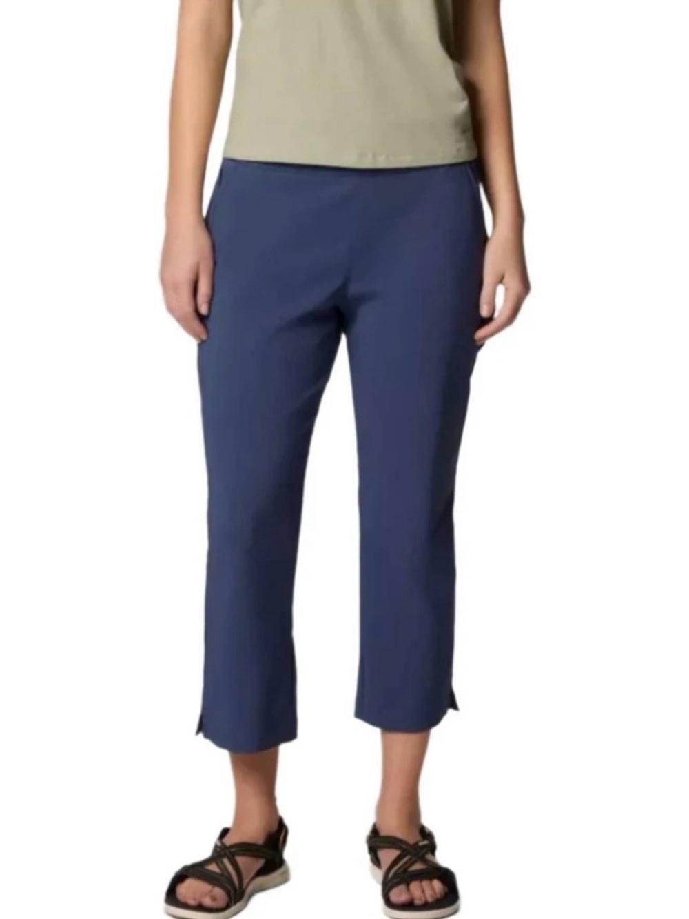 Lane Bryant women’s size 16 denim‎ colored Capri pants with stretch waist